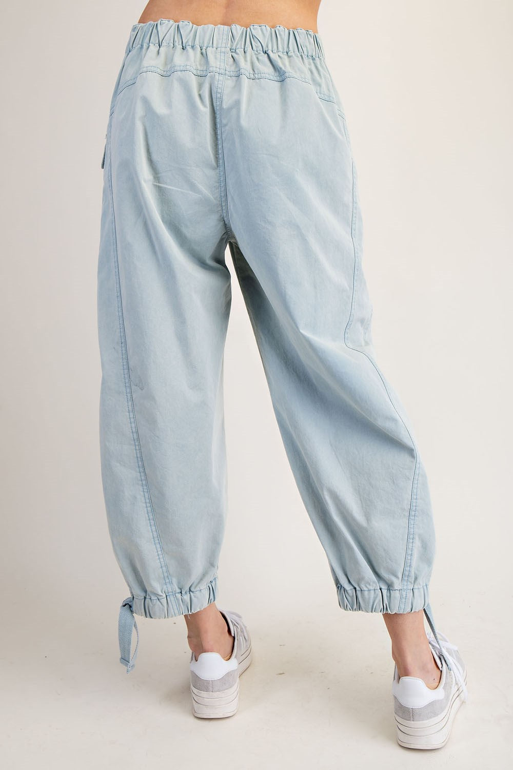 Flap Pocket Cargo Pants in Powder Blue (REG)