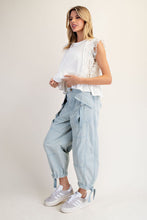 Flap Pocket Cargo Pants in Powder Blue (REG)