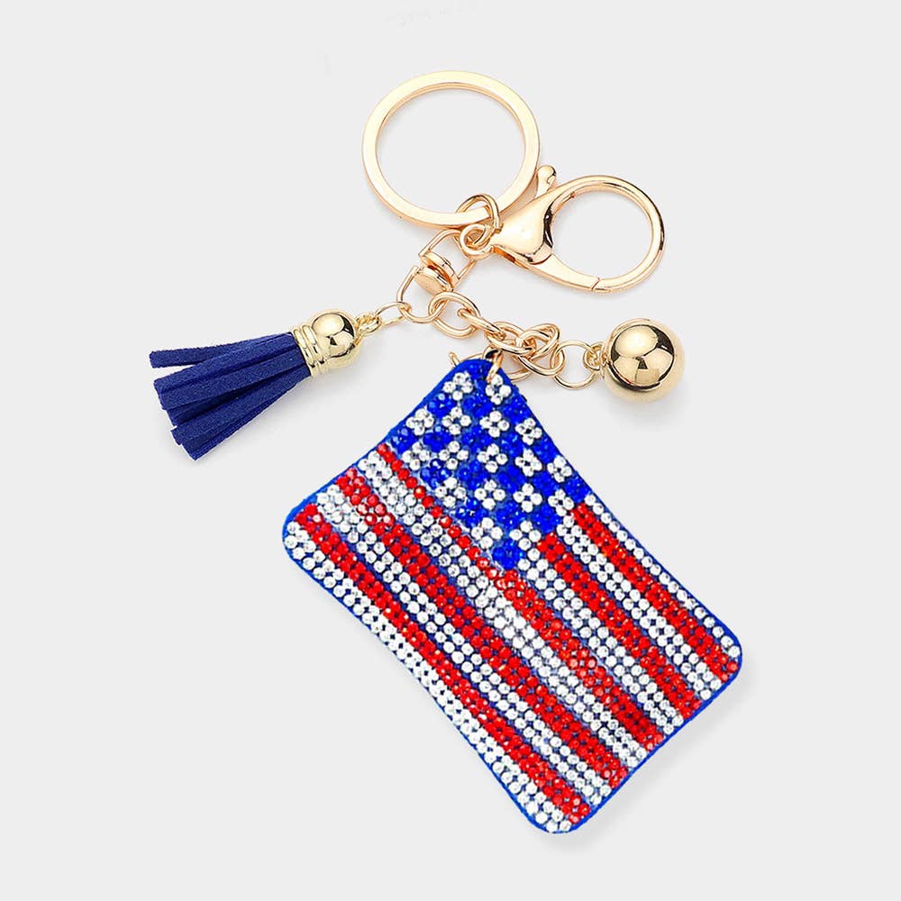 USA Flag Keychain