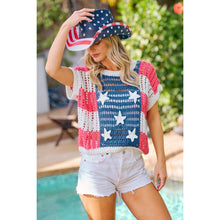 USA Star Patch Sweater Top (REG)