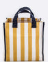 Striped Canvas Tote Bag