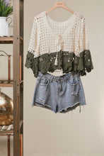 Colorblock Crochet Top (REG)