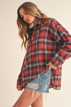 Tamra Plaid Top in Red (REG)