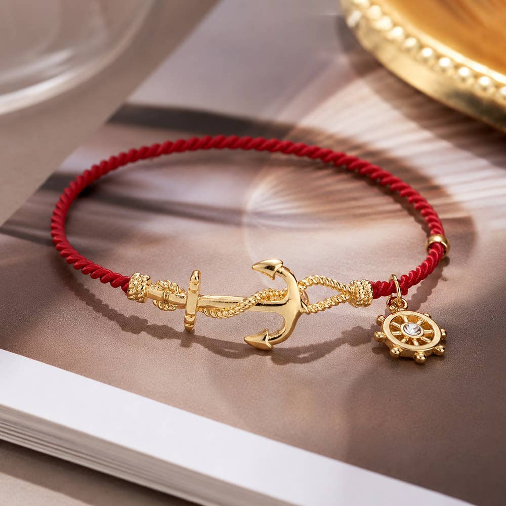 Nautical Anchor Hook Bracelet