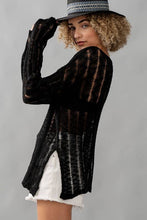 Distressed Sweater Top (REG)