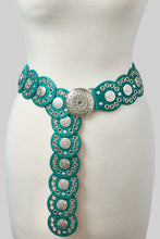 Grommet Disc Turquoise Belt