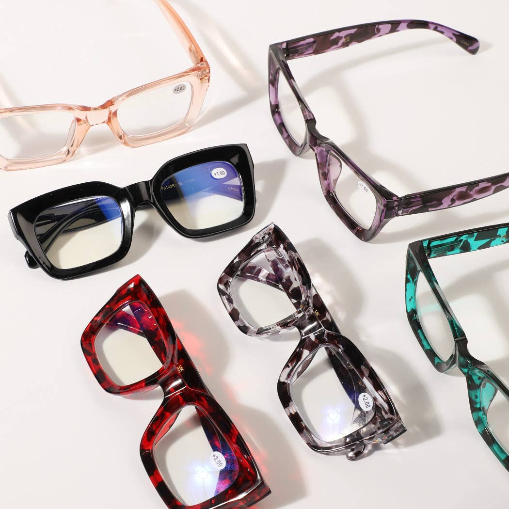Blue Light Chunky Frame Reading Glasses