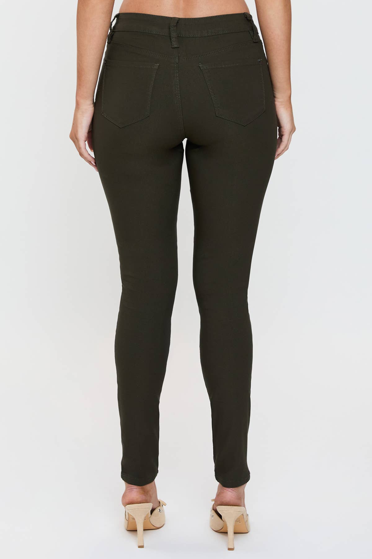 Hyperstretch Skinny Pants in Dark Olive (REG)