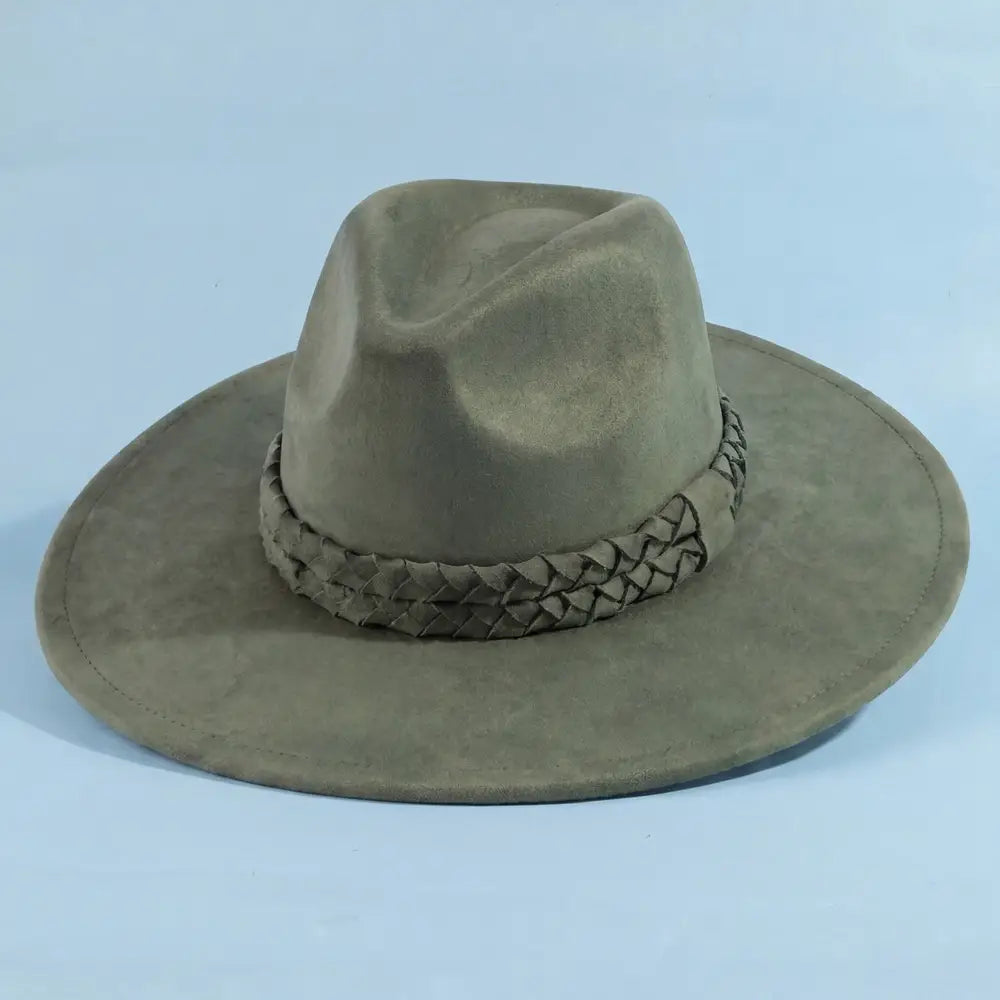 Braided Band Felt Hat