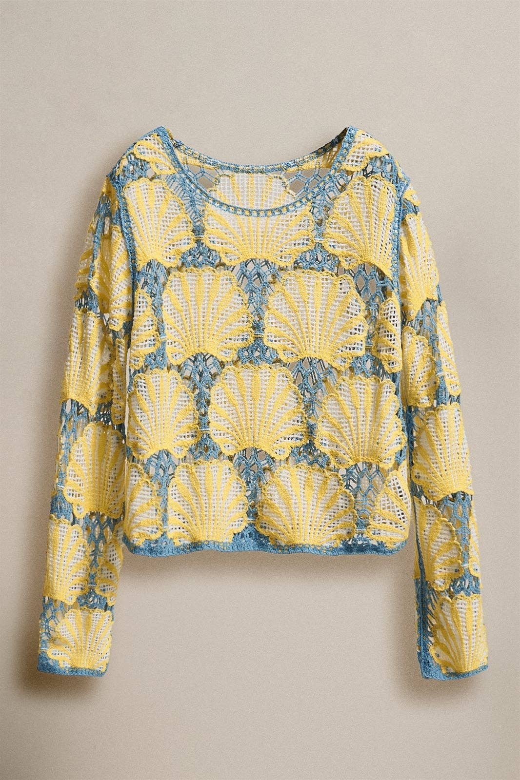 Crochet Seashell Scallop Top (REG)
