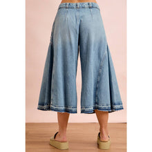 Washed Denim Culotte Jeans (REG)