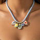 Ceramic Cluster Cord Necklace