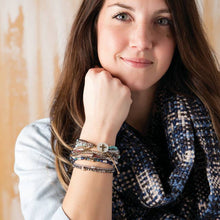 Grey Your Journey Prayer Bracelet