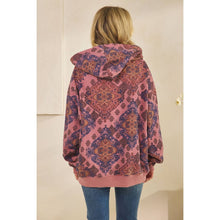 Mandala Printed Fleece Hoodie (REG)
