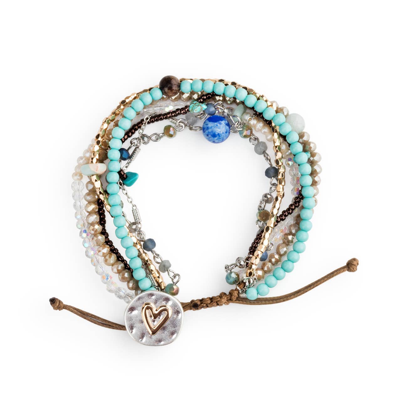 Turquoise Your Journey Heart Bracelet