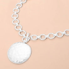 Hammered Disc Necklace