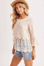 Boho Bell Peplum Crochet Top (REG)