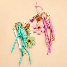Flower Rope Carabiner Keychain Bag Charm