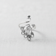 Silver Peacock Ring