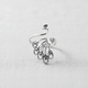 Silver Peacock Ring