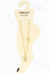 Heart Lock with Rhinestone Anklet