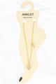 Heart Lock with Rhinestone Anklet