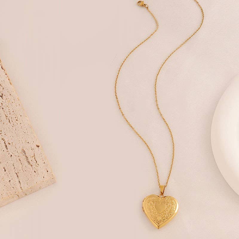 18K Stainless Steel Locket Necklace