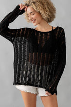 Distressed Sweater Top (REG)