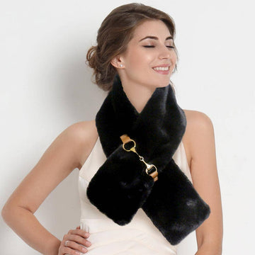 Faux Fur Pull Through Scarf