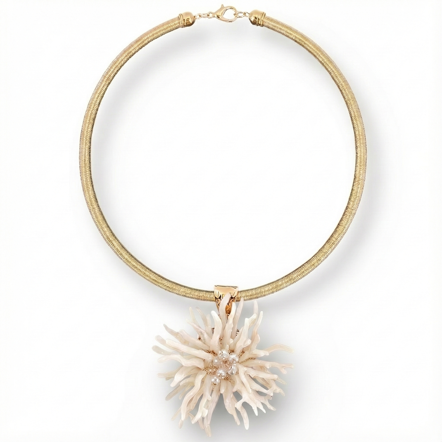 Ivory Coral Collar Necklace