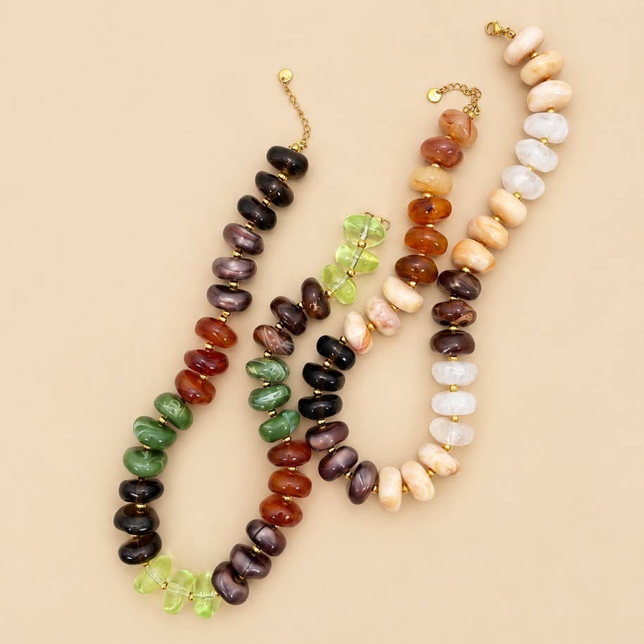 Irregular Beaded Necklace