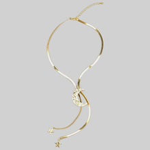 Herringbone Moon Necklace