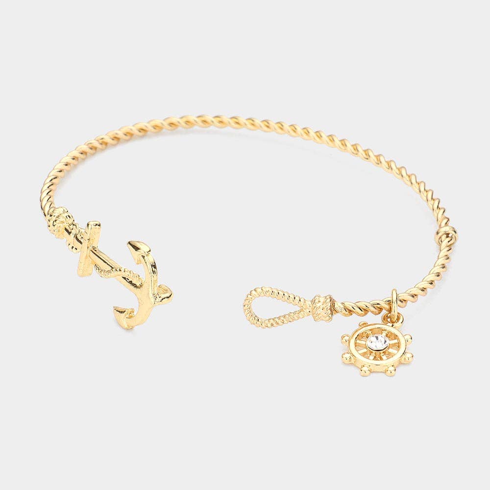 Nautical Anchor Hook Bracelet