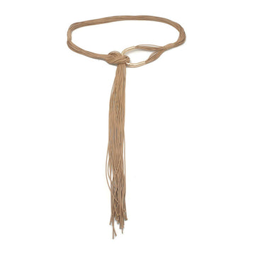 U Buckle Tassel Belt