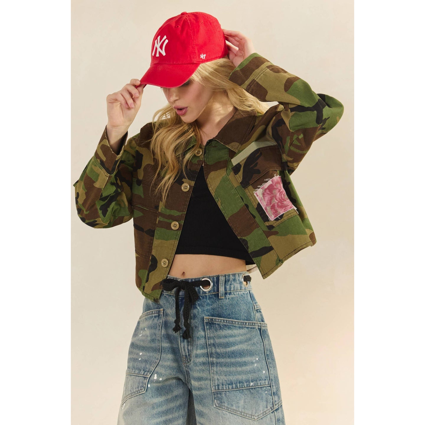 Floral Back Camo Jacket (REG)