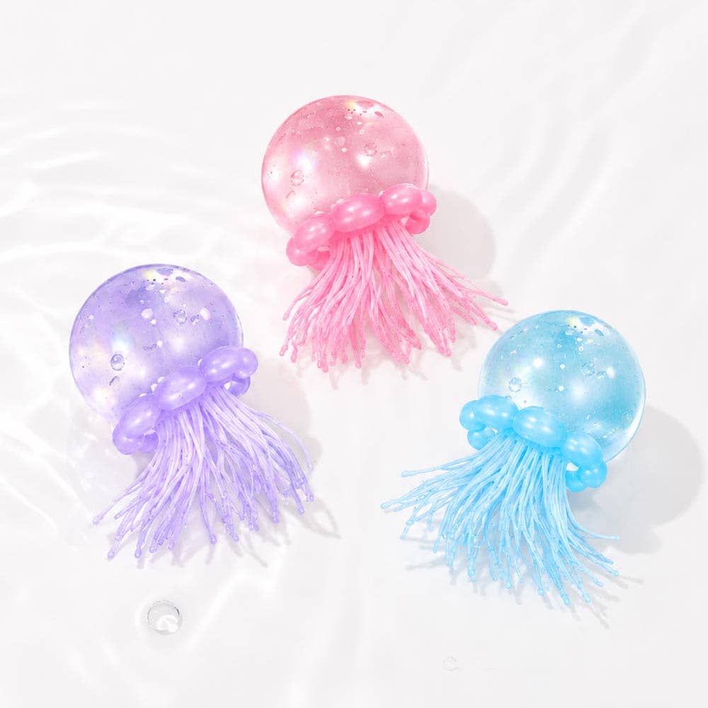 Glitter Jellyfish Squishy Stress Toy