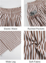 Brown Striped Vacation Palazzo Pants (REG)