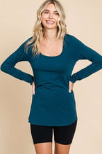 Essential Scoop Top in Dark Teal (PLUS)