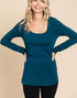 Essential Scoop Top in Dark Teal (PLUS)