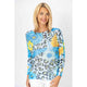 Blue Cheetah Flower Sweater (REG)
