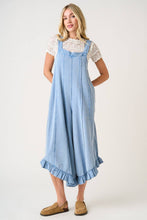 Dana Ruffle Jumpsuit in Dusty Blue (REG)