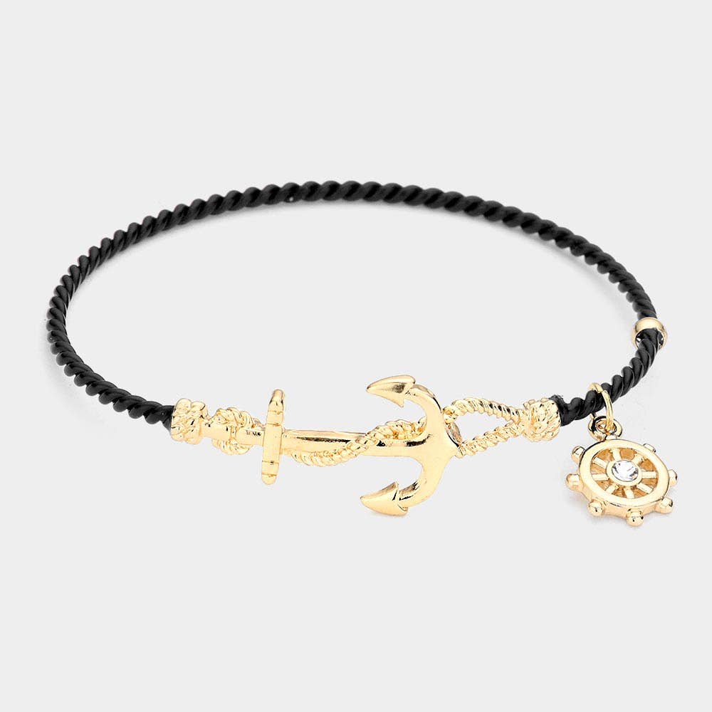 Nautical Anchor Hook Bracelet