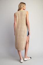 Open Side Longline Sweater in Oat Latte (REG)