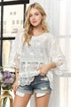 Delicate Belle Lace Top in White (REG)