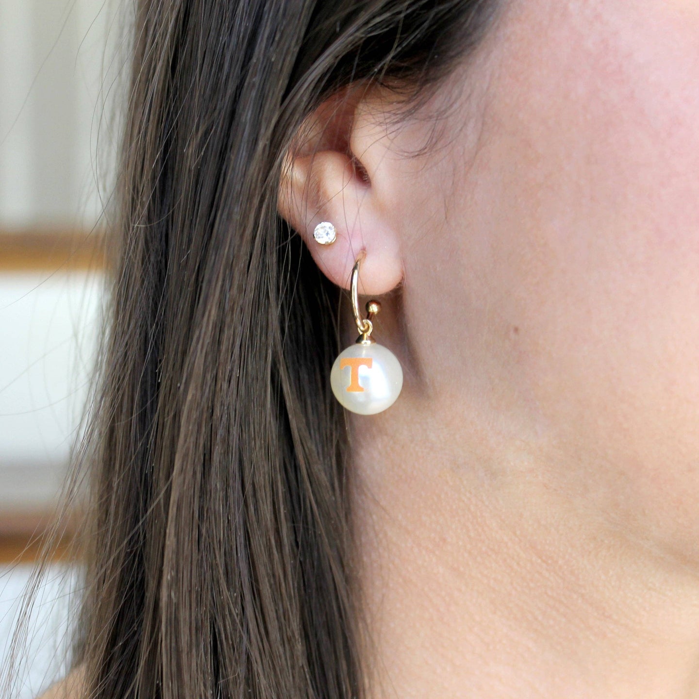 OSU Logo Pearl Earrings