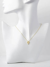 18K Pave Cz Cross Necklace