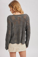 Scallop Knit Sweater in Ash (REG)
