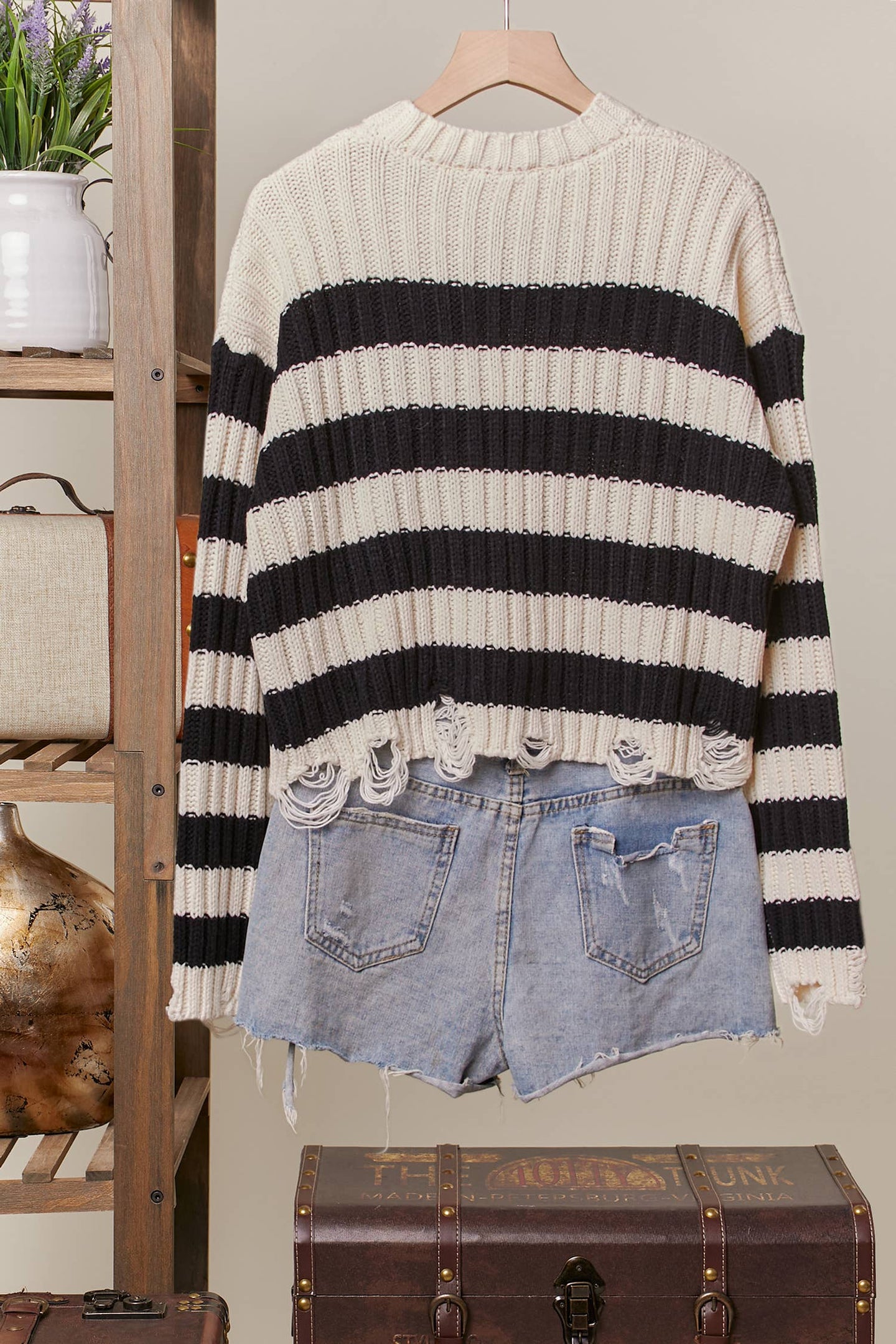 Star Denim Striped Sweater (REG)