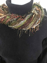 Beaded Earth Tone Artisan Scarf