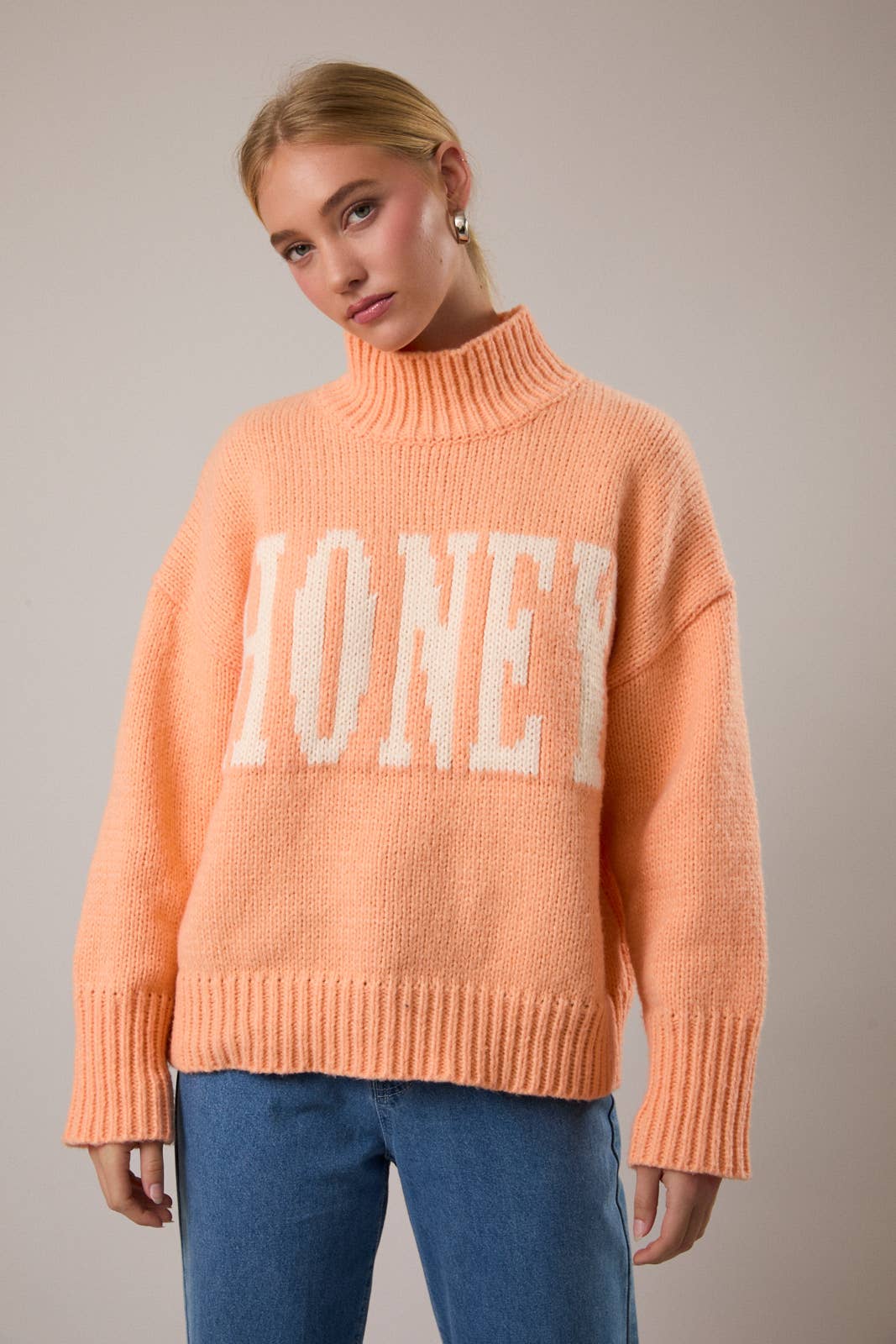 High Neck Honey Sweater (REG)